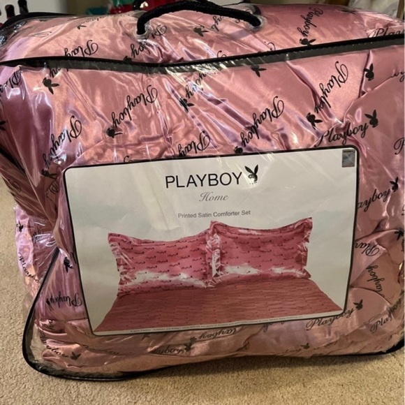 Bedding Iso Satin Playboy Comforter Set Poshmark